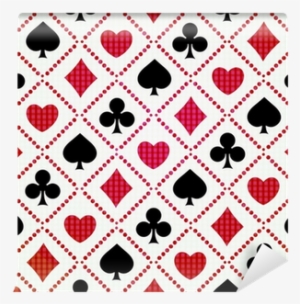 Seamless Background Playing Card Suits Wall Mural • - Playing Card