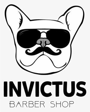 Free Invictus Barber Shop Image Is Not Available - French Bulldog Barber Logo