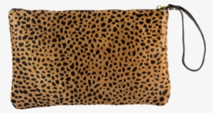 banker bag - cheetah - black pebble leather and cheetah print hair-on-hide