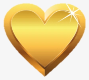 Real Heart Png - Golden Heart Transparent