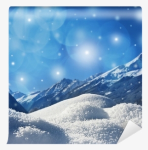 Winter Background With Snow Texture And Mountains Background - Blinkrock Winter Wonderland Led Cheer Stick