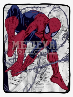 Spider-man Web Fleece Blanket - Spider-man Webslinger Fleece Throw Blanket