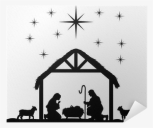 Black And White Nativity