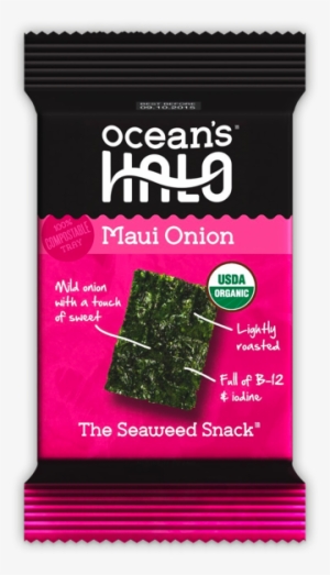 Maui Onion Seaweed Snack - Oceans Halo The Seaweed Snack, Maui Onion - 0.14 Oz