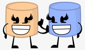 Blue Marshmallow And Chocolate Marshmallow - Bfdi Blue Marshmallow Png
