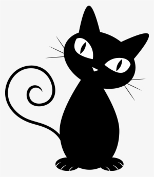 Svg Library Stock Cat Png Poodle Skirt Pinterest Skirts - Gato Negro Para Dibujar