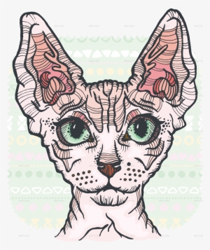 Sphynx Cat 1 Sphynx Cat 2 Sphynx Cat 3 - Sphynx Cat Coloring Page