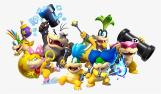 New Super Mario Bros U Deluxe Holds Steady At - Super Mario Koopalings