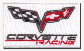 Corvette Racing Logo Embroidered Iron On Patches - Embroidery