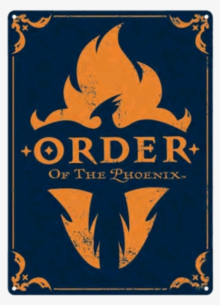 Order Of The Phoenix Tin Sign - Order Of The Phoenix Transparent