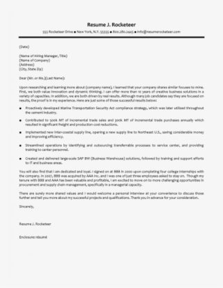 Modern Bullet Points Resume Gallery Of Example Sample - Supply Chain Manager Cover Letter Example