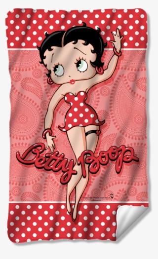 Betty Boop Beach Towel Paisley & Polka Dots - Betty Boop Polka Dots