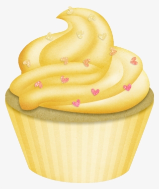 ᗰу Ꮮíɩ Çupçɑƙє Cupcake Images, Cupcake Pictures, Sweets - Yellow Cupcake Clip Art