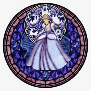Kingdom Ariel Belle Window Hearts Iii Clipart - Cinderella Kingdom Hearts Glass