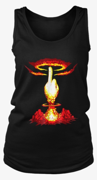 Nuclear Explosion F Bomb Middle Finger T Shirt - Shirt