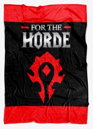 World Of Warcraft "for The Horde" Fleece Blanket - Horde