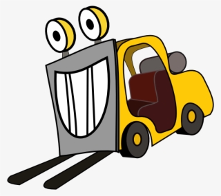 Free To Use &, Public Domain Forklift Clip Art - Fork Lift Truck Cartoon