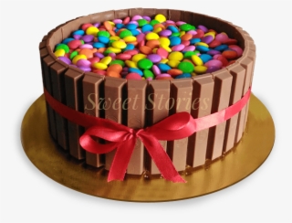 Kitkat Gems Cake - Birthday Cake