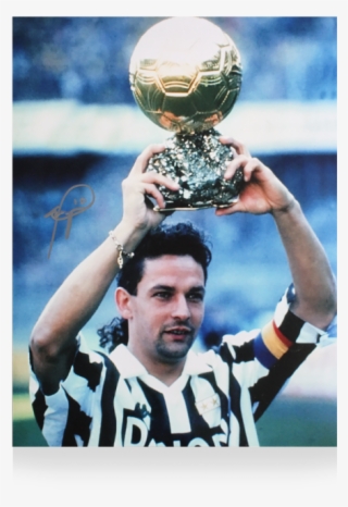 Roberto Baggio Signed Juventus Photo - Player