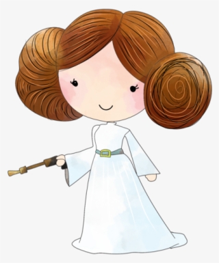 Star Wars Princess Leia Clipart - Star Wars Princess Leia Dessin