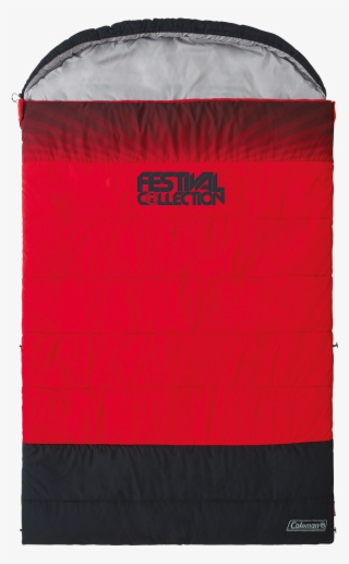 Coleman® Festival Collection Double Sleeping Bag, Red/black - Coleman Festival Sleeping Bag