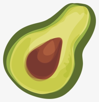 Avocado Euclidean Vector Flat Design