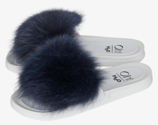 Foxy Black Slipper Oh By Kopenhagen Fur H2o Transparent PNG - 800x800 - Free Download on NicePNG