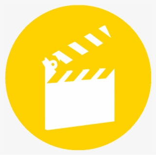 Film Icon Yellow - Circle