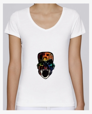 T-shirt Femme Col V Stella Chooses Hindou Par Arow - T-shirt