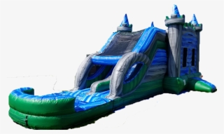 Emerald Castle Water Slide Combo - Inflatable