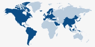 Image Of The World Showing Where Cvc Operates - Block Chain World Map