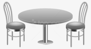 Free Png Download Table With Chairs Transparent Clipart - Table And Chairs Transparent