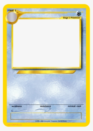 Ice Type Pokemon Cards Blank Stage 1
