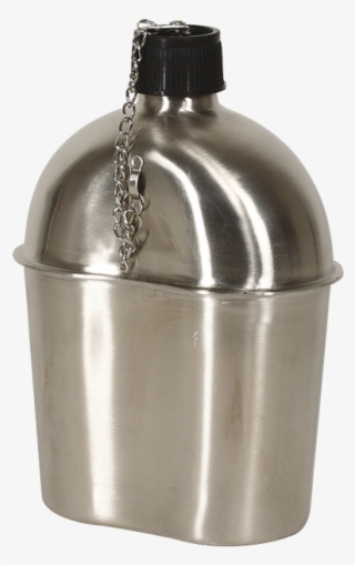 02 0123055000 Wwii Style Canteen Stainless Steel - Lid