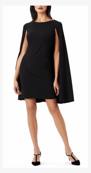 Adrianna Papell Structured Cape Sheath Cocktail Dress - Dress