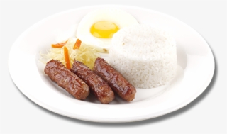 Longganisa, Rice And Sunny Side Up Egg - ข้าว หมู กระเทียม Png