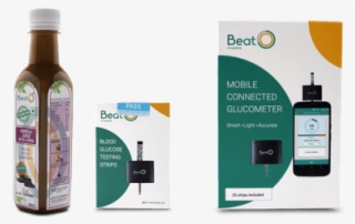 Smartphone Glucometer With Strips - Glass Bottle