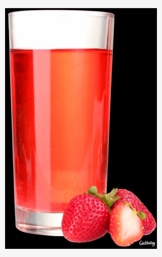 Juice Is A Beverage Made From The Extraction Or Pressing - Strawberry
