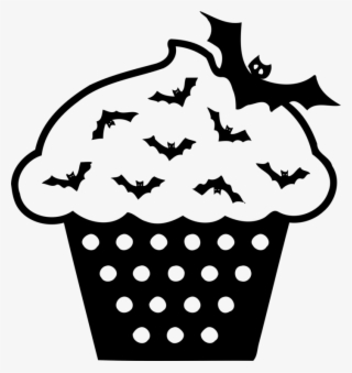 Frosting Clipart Cack - Cupcake Black Clipart