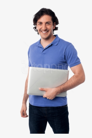 Free Png Download Men With Laptop Png Images Background - Men Laptop Png