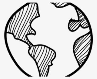 Drawn Globe Hand Sketch - Earth Globe Draw Png