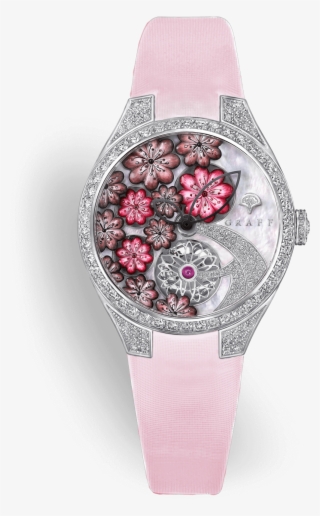 A Graff Floral Ladies Watch Pink Version With Mother - Analog Watch