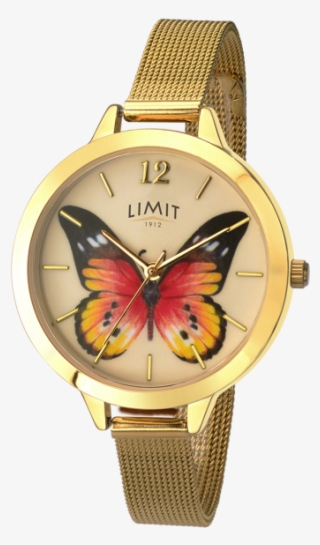 Ladies Limit Gold Coloured Delicate Print Stainless
