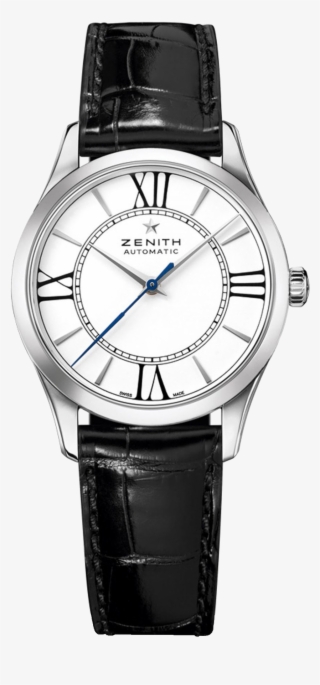 Zenith Elite Automatic Stainless Steel White Dial Ladies - Zenith Elite Ultra Thin Lady