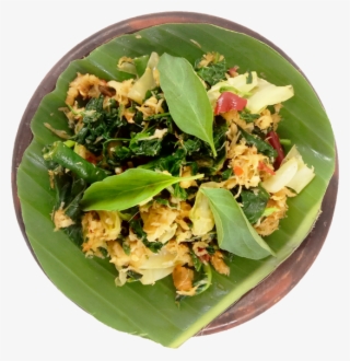 Mixed Vegetables With Coconut Sauce - Spinach Salad