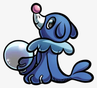 Art Of The Alolan Starters And Their Final Evolutions - Popplio Transparent Cute Fan Art