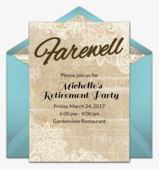 Farewell Online Invitation - Paper