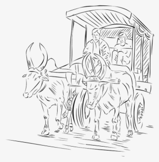 India Drawing Bullock Cart - Kalavandi Drawing