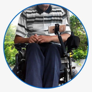 Man Powered Wheelchair's Best Helper - Wheelchair Holder For Iphone