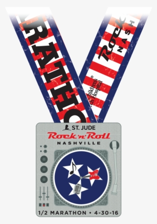 Rock 'n' Roll Nashville Medal - Rock N Roll Nashville Half Marathon Medal